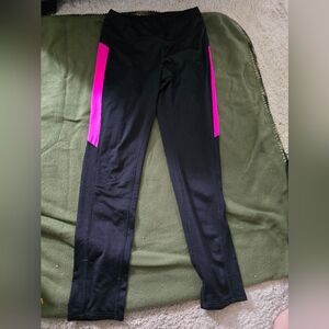 Danskin Now XL 14-16 Black/pink Leggings, Great Shape